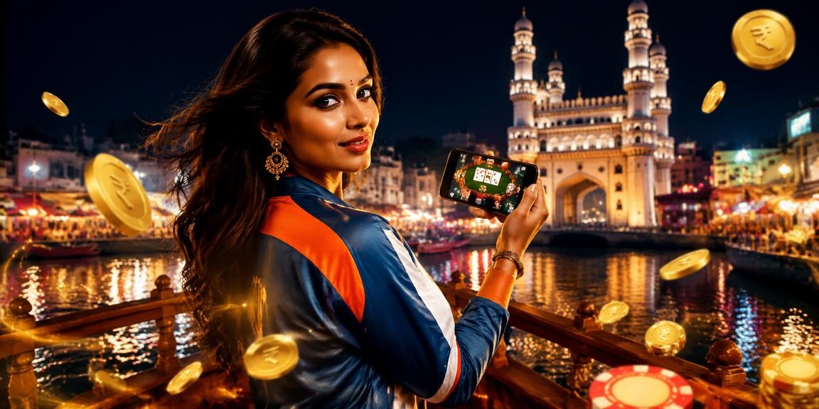 Player enjoying Teen Patti card game with friends in Hyderabad