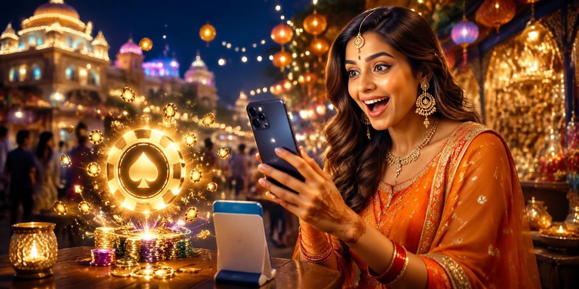 Busy night market with mobile payment usage in India